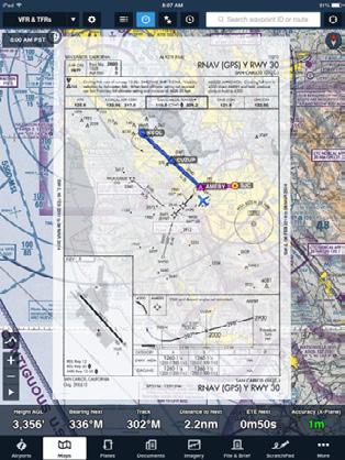 Using Geo-Referenced Procedures Geo-referencing is an optional feature that requires a ForeFlight Pro, Pro Plus, or Performance Plus subscription. Go to www.foreflight.