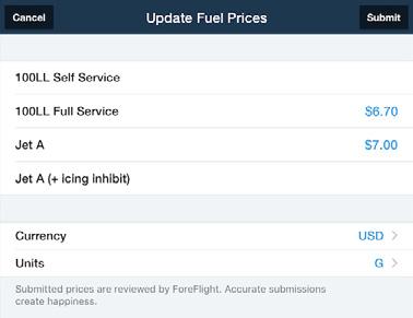 Fuel prices F u e l p r i c e d a t a i s p r o v i d e d f o r thousands of FBOs.