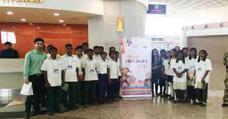 GVK CSIA celebrates Children s Day On the occasion of Children s Day, GVK CSIA invited children from an NGO for a tour of the airport.