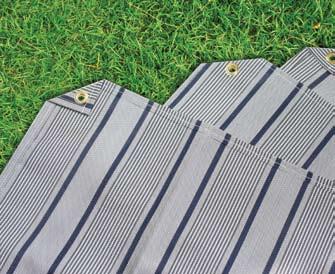 Fully breathable and flame retardant, Liteweave is an extremely well made product with hemmed seams and heavy duty
