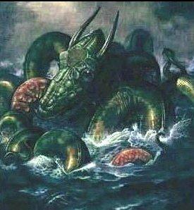 5. Kraken: a mythical giant sea monster, described as part octopus