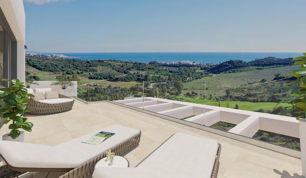 MODERN DESIGN IN A PRIVILEGED NATURAL ENVIRONMENT The Mirador de Estepona Golf combines a modern and contemporary design in a natural environment of absolute privilege such as the Golf Course of
