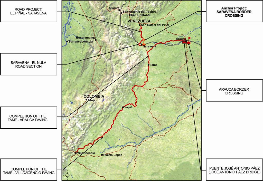 Group 3: Venezuela (Orinoco Apure Hub) - Colombia (Bogotá) III (Low-Height Corridor) Connection STRATEGIC FUNCTION Develop an international corridor for long-distance cargo transport with