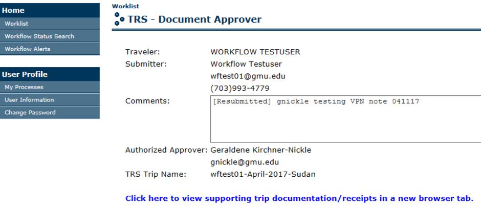 Approver Instructions Authorized Approvers/Supervisors, Fund/Org Approvers and Optional Approvers must review and monitor all travel authorization and reimbursement documents before electronically