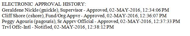 5. Once reviewed, the approver will select one of the two options located in the Action box: a. Approve to approve the document as submitted b.