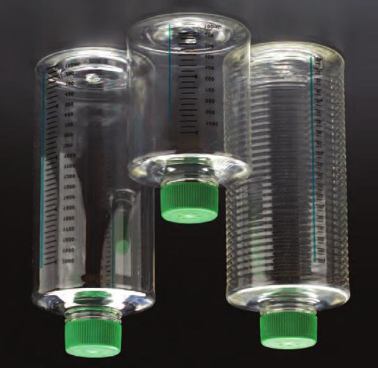 Expanded Surface Roller Bottles (ESRB) also available Vented or non-vented cap for open or closed systems Tissue Culture Treated Roller Bottles have uniform hydrophilic surface ideal for consistent