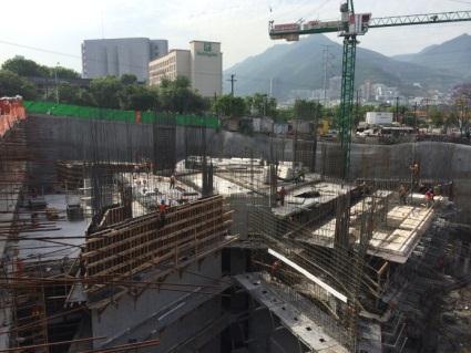 Current construction pictures of the hotel Monterrey Trebol (Fiesta