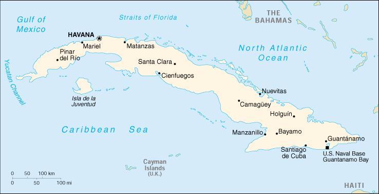 Cuba: Points of Interest Varadero-Major Tourist Area Bay of Pigs Cuba s Ports Are Small, Allowing Vessels Up To 25,000
