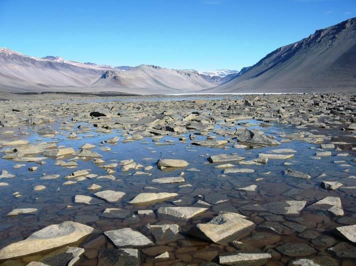 ASMA No. 2 - McMurdo Dry Valleys Scientific Zone Boulder Pavement Location: Onyx River, central Wright Valley, 4 km east and upstream from Lake Vanda: 77 31.33ˈ S; 161 54.