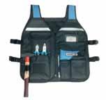 and ergonomic arrangement of the internal and external pockets Ideal for transport and storage of tools, accessories and documents Strong zippers Padded adjustable