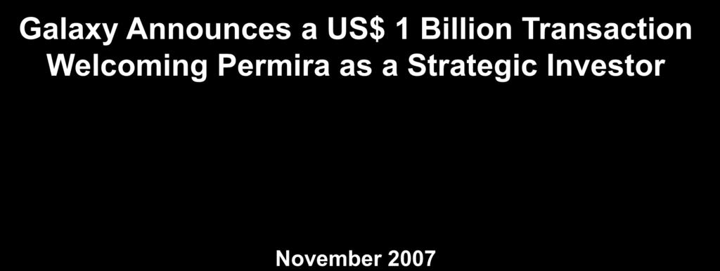 November 2007 This presentation does not