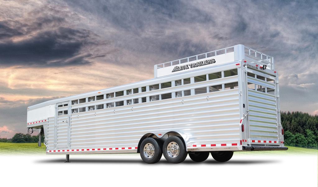*Some images shown with optional content and features Custom Elite Gooseneck Stock Combo Horse Trailers are engineered to deliver rugged good looks and the durability to stand up to a wide range of