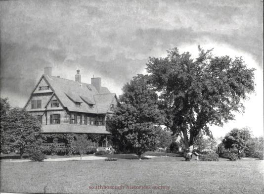 This beautiful mansion s (facing south-west) was the home of Edward and later Robert Burnett (both served as Deerfoot Farm Company presidents).
