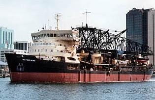 Current Govt Minimum Fleet Hopper Dredges McFARLAND Philadelphia District Built 1967 Capacity: 3140 CY