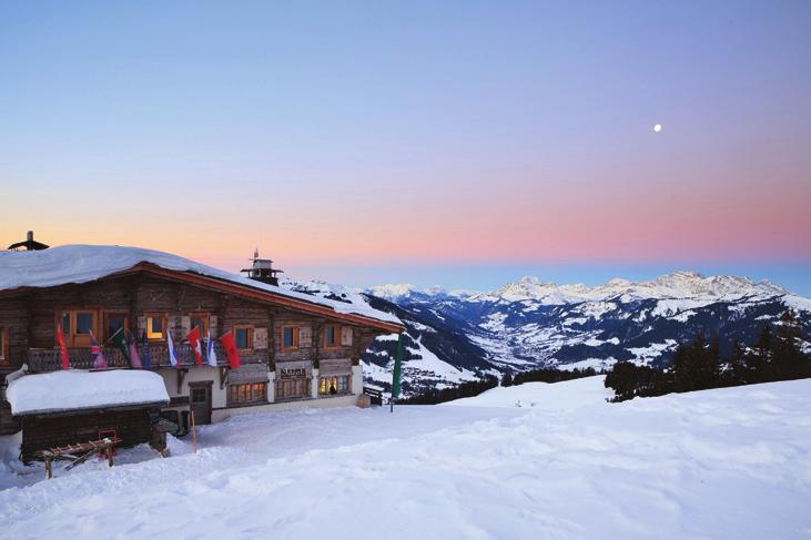 After a day on the slopes, the indulgence continues at high altitude the next evening as you are transferred by the hotel to the ultimate chic mountain hideaway at