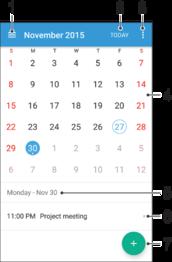 Календар и будилник Календар Користете ја апликацијата Календар за управување со својот временски распоред.