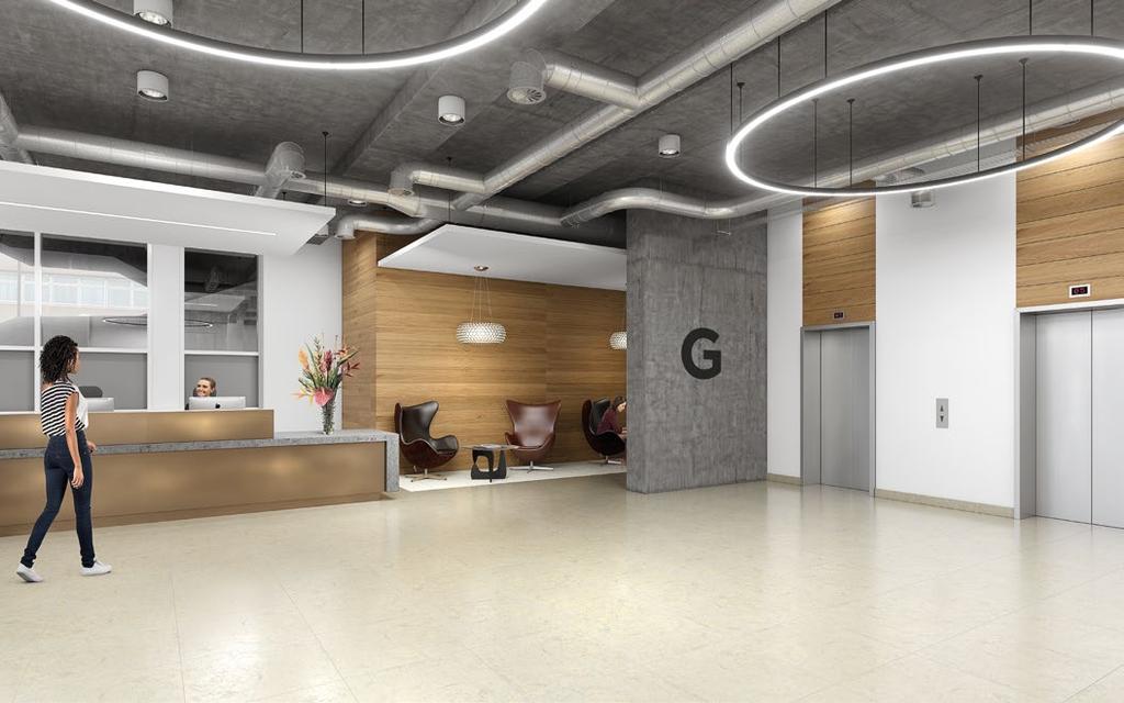 Reception CGI A REDEFINED BUILDING Puddle Dock comprises a linear 970 s office building providing light workable space.