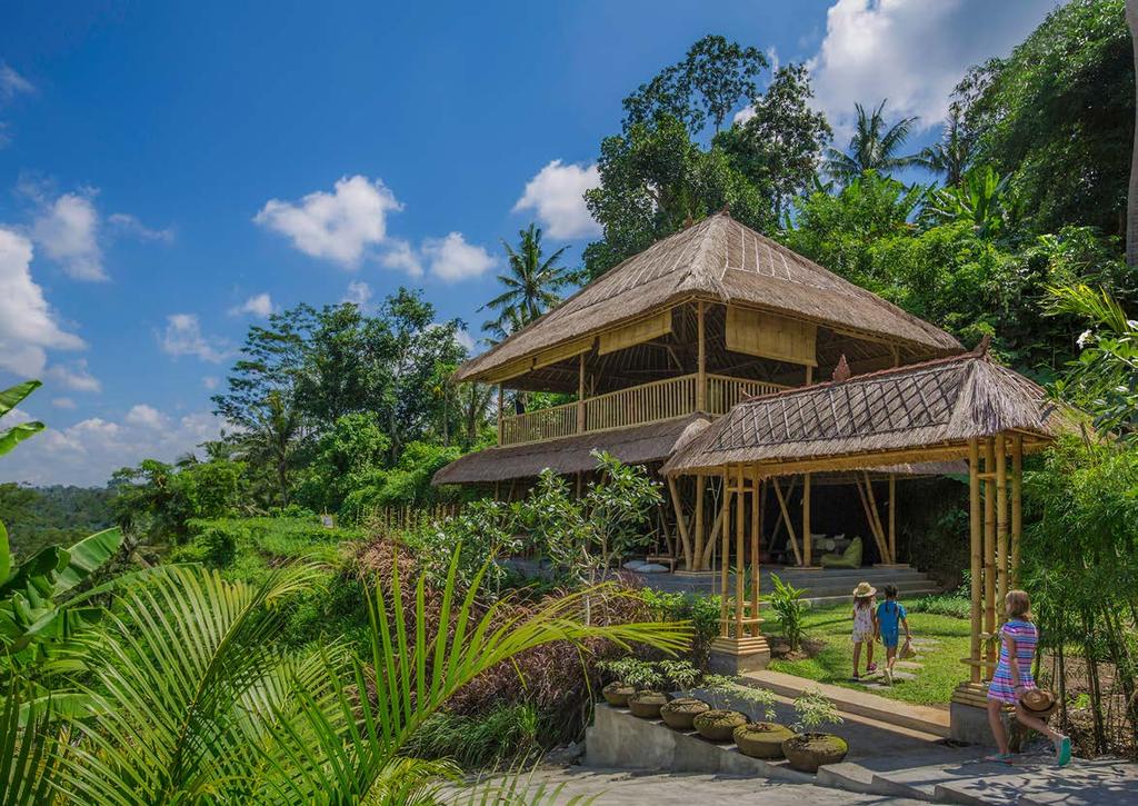 Mini Explorer Tucked away amidst the verdant rice paddies, the expansive Mandapa Camp facility includes an organic garden, an enlightening Kid s Hut, and an educational farm where young explorers can