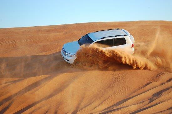 Desert Safari Your tour begins with an unforgettable roller coaster drive in the desert skimming over the magnificent Sand Dunes, after which we proceed towards our camp with a stop en route to