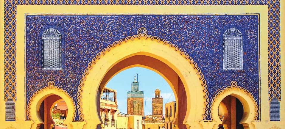 MOROCCO Bab Boujloud, Fes THE DESERT TO THE SEA 10 DAYS Experience the diversity of Morocco as you travel to the bustling souks of Fes through changing landscapes to the edge of the Sahara Desert and