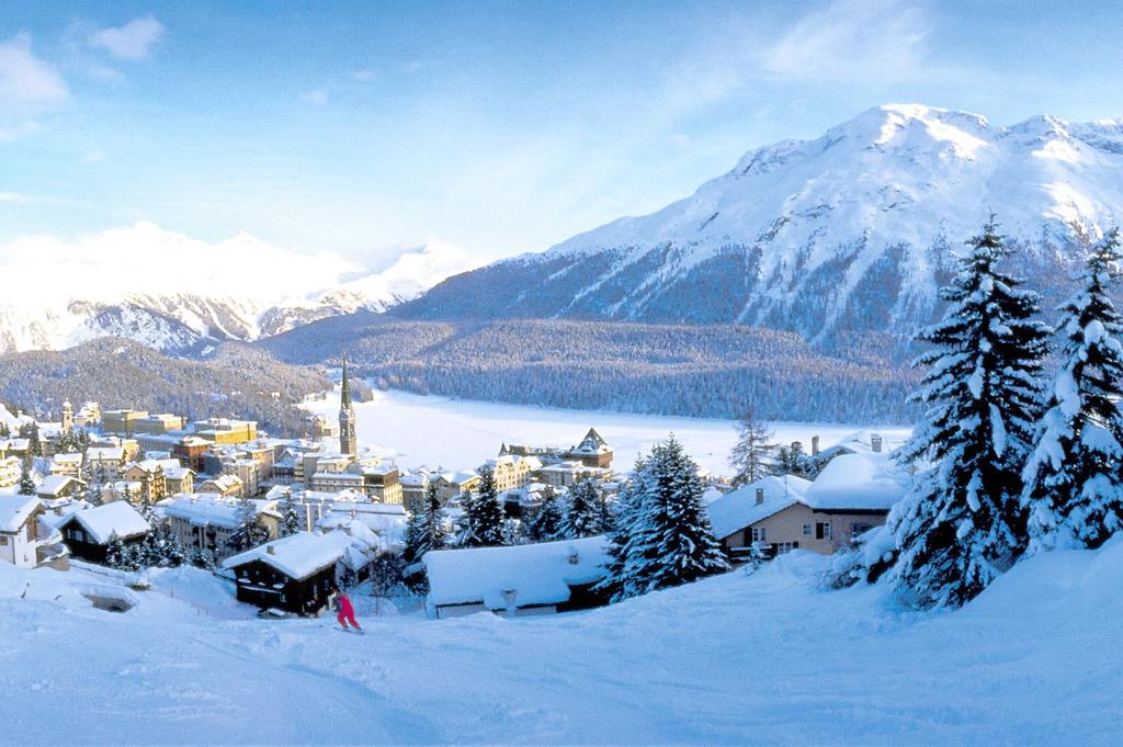 St. Moritz is a chic, elegant and exclusive with a cosmopolitan ambiance world s most famous holiday resorts, it is located in Switzerland in the middle of the Upper Engadin lake landscape with a