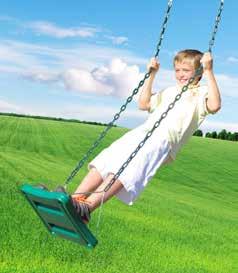 Infant Swing The extended back gives the smallest swinger a secure