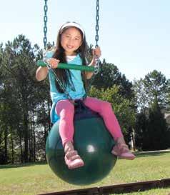 Belted Half Bucket Swing Provides extra support for toddlers who