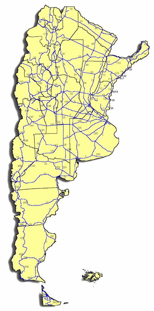 Infrastructure: Accessibility Roadss Accessibility characteristics and different means of transportation where also verified: Roads Railways Fluvial and maritime ports Roads: Argentina is traversed