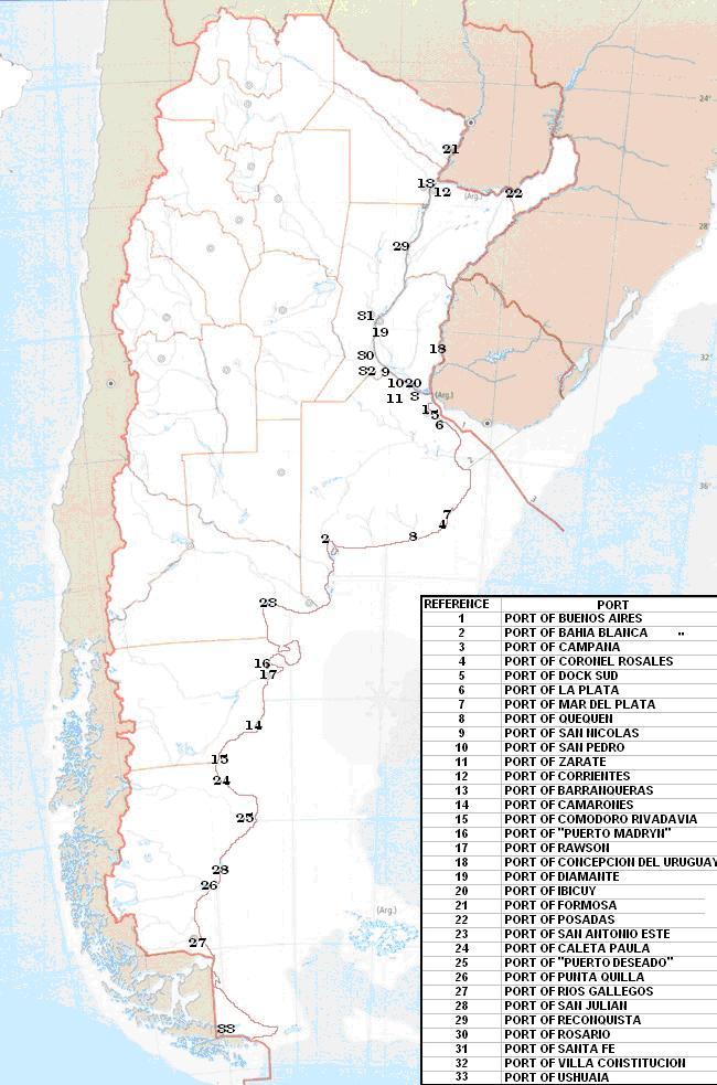 Infrastructure: Accessibility Fluvial and maritime ports Fluvial and maritime ports Fluvial ports from BAS- LITORAL over Paraná river, and maritime ports facing the