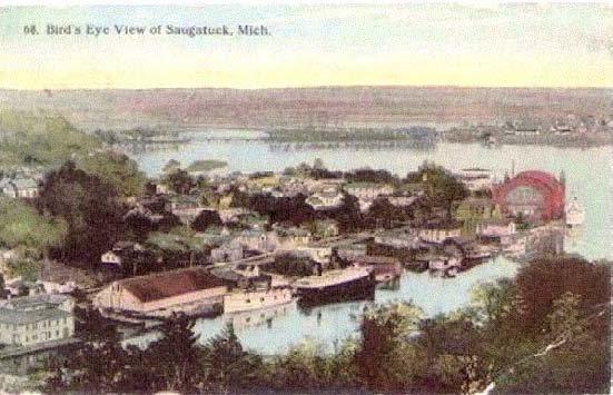 Like many Michigan towns, Saugatuck started life based largely on the stands of virgin white pine, which covered the landscape.
