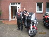 6 Dave and I outside the hotel in Bremen. Air Ambulance Ride 2 Remember.