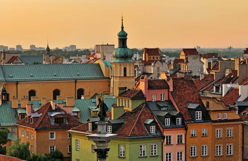 THE BEST OF POLAND AND THE BALTICS IN 13 DAYS ITINERARY The landscape of Krakow Old Town, Poland DAY 3 (THURSDAY): KRAKOW-WARSAW 363 km Tour outline: visits to Jasna Gora Monastery and the Black