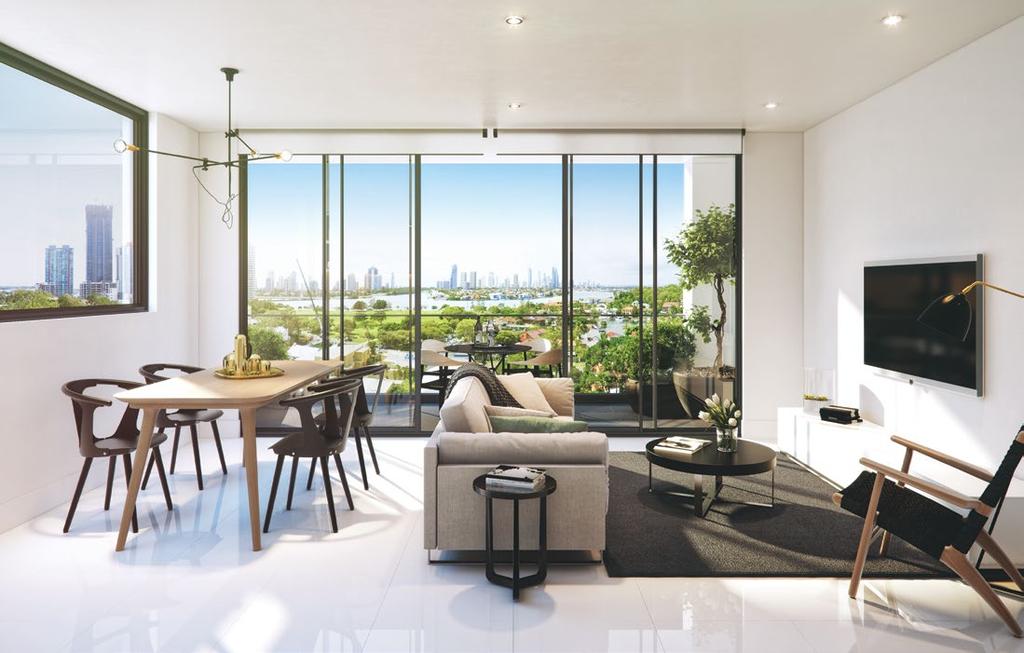 SPACIOUS LIVING Living areas intimately connect with wide scape views and alfresco entertaining zones.