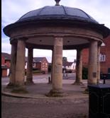 The site of the original Market Cross, the Buttermarket was erected in 1793 to protect stallholders from the weather and to replace the original medieval market cross, which is now sited in Swithland.
