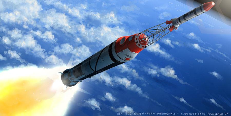 Company: Copenhagen Suborbital TychoDeepSpace II Vehicle Launch Operation Payloads Spaceport Capsule Sea launched by HEAT