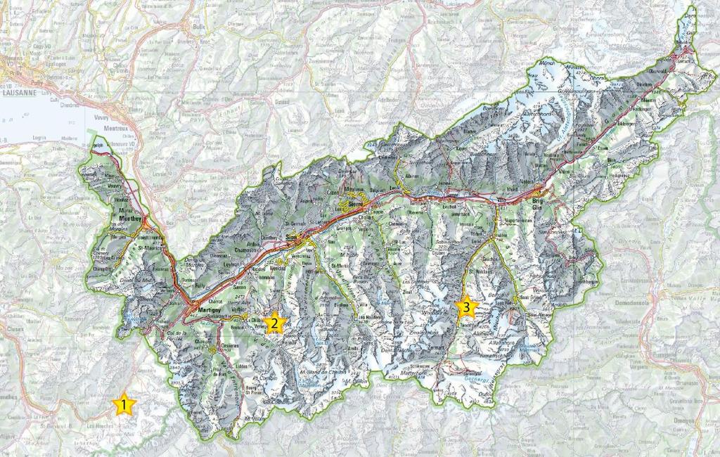 Preliminary program (29 June 1-2 July 2018) Regional map: 1. Chamonix, 2. Verbier, 3.