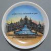 Category: 1900 Paris International Exposition (40 to 41) Lot # 40 - Small China Plate with a picture of "Le Palais de l'electricite" (Electric Palace) with the fountain in the front.