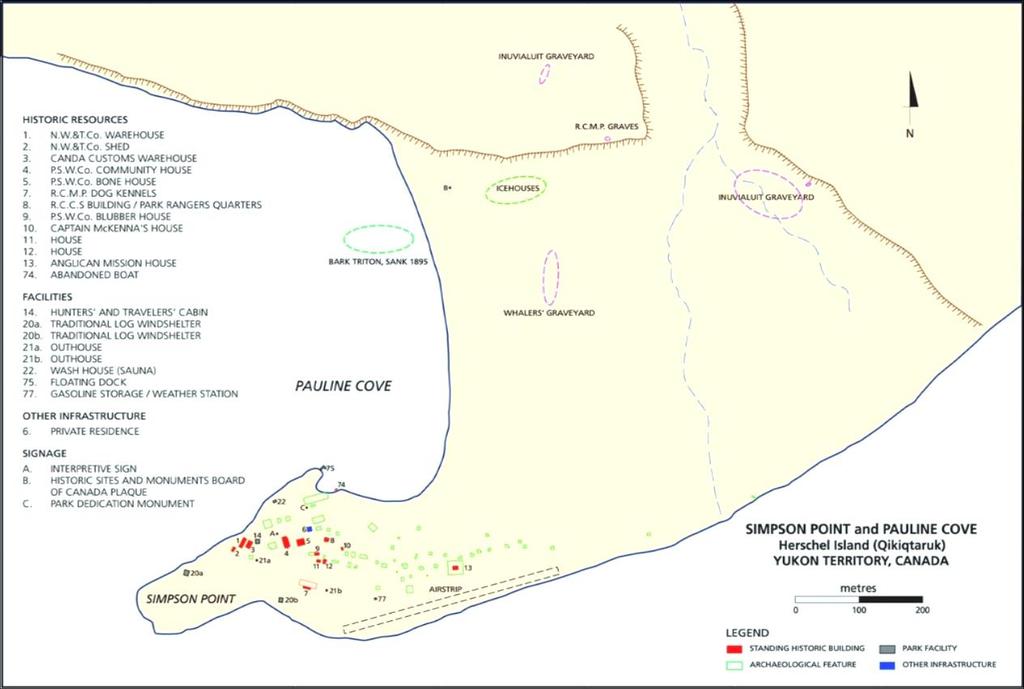 The settlement area exhibits evidence of long and continuous use by the Inuvialuit, the more recent use by different groups of newcomers to the area and the current use of the settlement as the