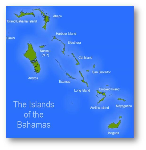 The Bahamas has an approximate population 380,000 people. 65% of the population live on the island of New Providence (Nassau).