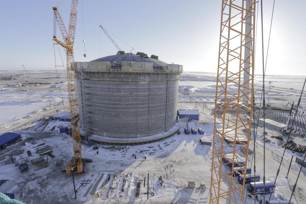 VINCI Construction is working on the construction of four liquefied natural gas storage tanks,