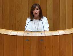 A conselleira de Traballo e Benestar, Beatriz Mato, compareceu no Parlamento galego para dar conta das liñas estratéxicas do seu departamento para este ano 2013 O Plan demográfico inclúe un novo