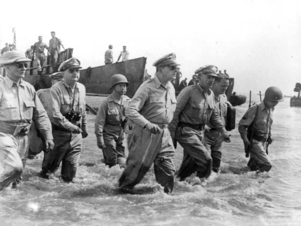 Jima for 74 days Marines stormed the beaches