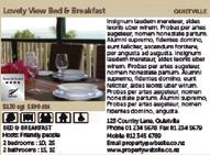 exposure and minimise your cost. * Bed & Breakfast 2/3-page