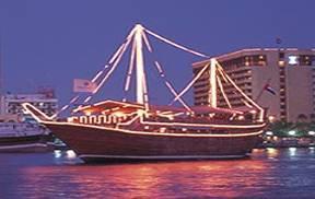 dinner. The Tour Enjoy a romantic dinner under the moonlit skies with Arabic music on an illuminated traditional dhow.