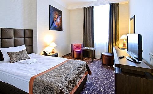 ROOMS Each of 227 rooms are perfect for business and leisure travelers and include free high-speed Wi-Fi, LCD screen satellite TV, individual controlled air conditioning system, wide beds,