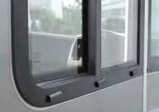 Driver cabin door with security double-locking, electric