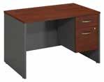 48W 60W Series C 48W x 30D Desk Shell with 3/4 Pedestal SRC067XXSU List Price - $805.