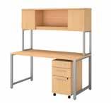 60W x 24D Table Desk with Hutch and 400S176XX List Price - $2,080.00 59.61"W x 23.35"D x 65.
