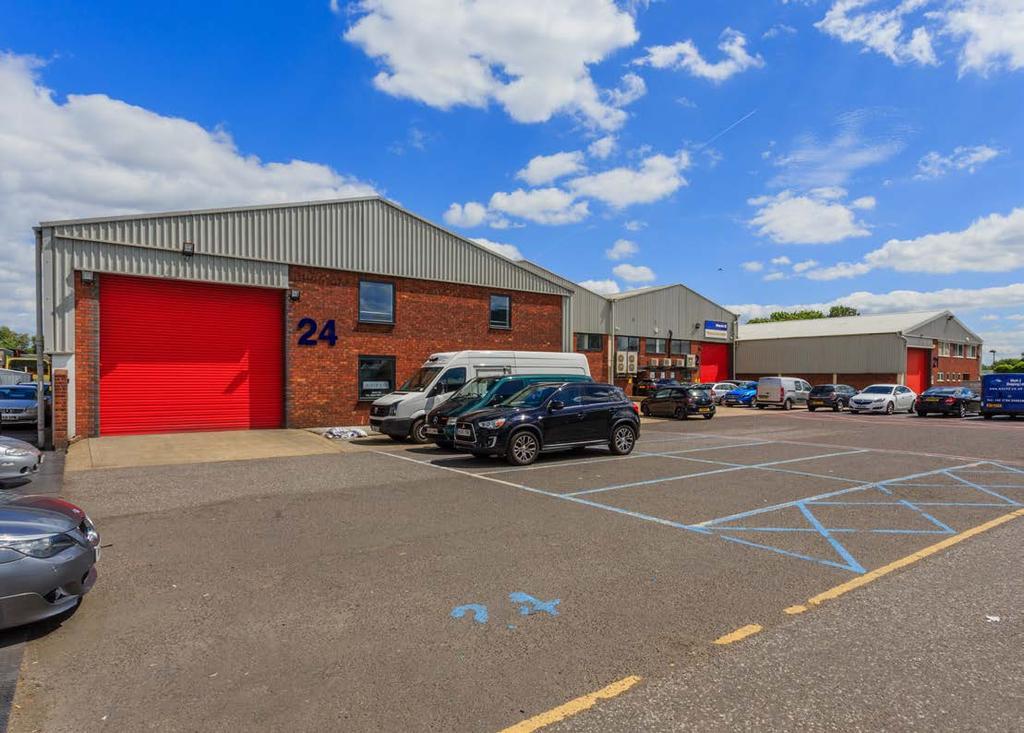 DESCRIPTION Ashford Industrial Estate comprises 10 industrial units arranged as two back-to-back terraces and one solus unit.