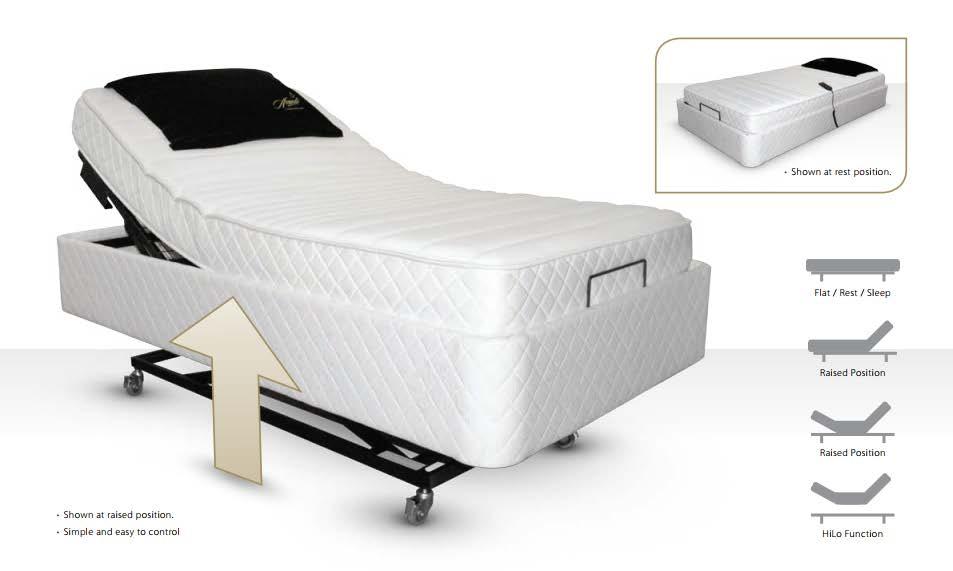 AVANTE Hi Lo Flex The Avante Hi Lo Flex advanced adjustable bed available to consumers.